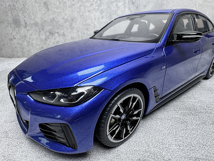 BMW I4 M50 2021 Blue 1:18 Resin Car Model OT453 Collection Gift