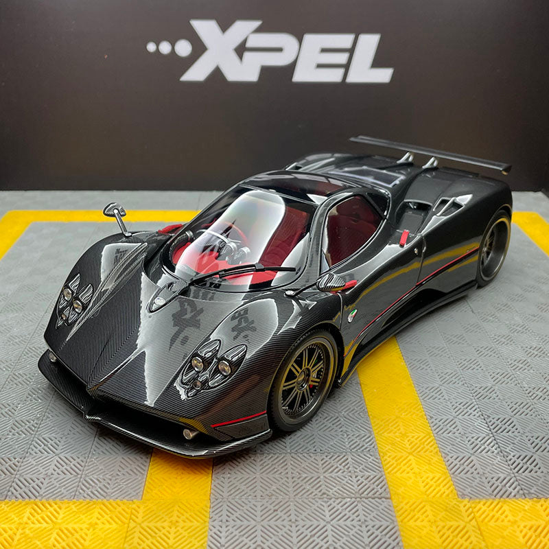 Almost Real 1/18 Pagani Zonda F 2005 Carbon Fiber Edition Car Model