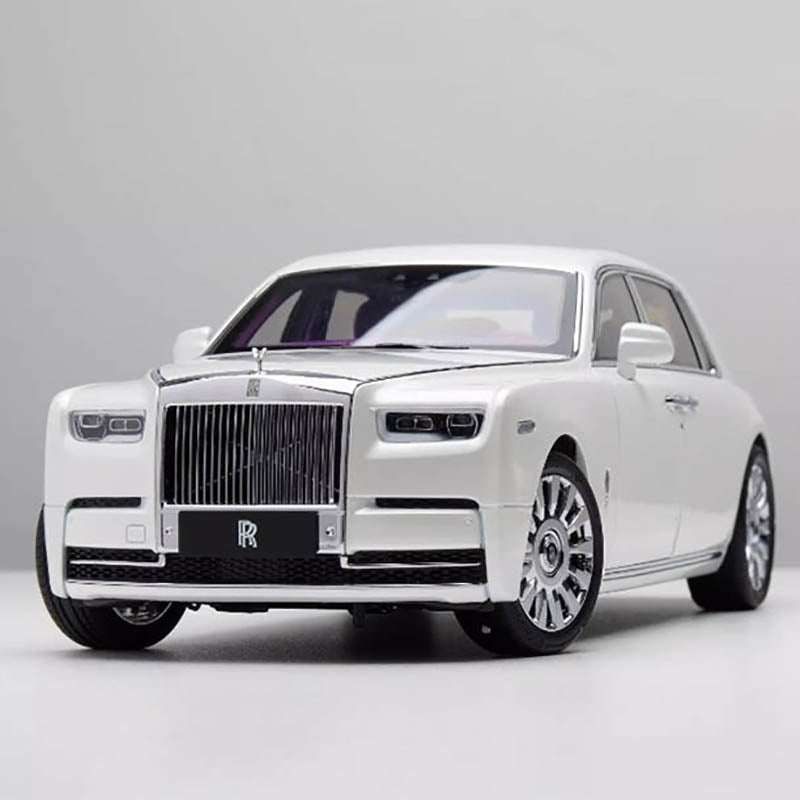 Original 1:18 limited edition Rolls-Royce Phantom eighth generation alloy fully open car model