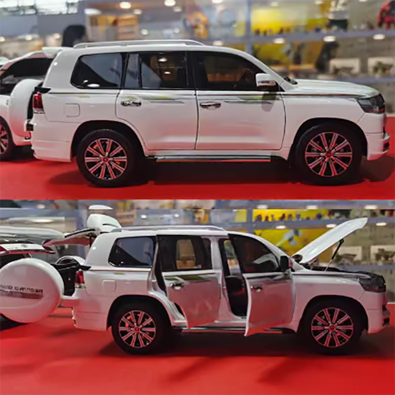 kengfei 1:18 Toyota Land Cruiser LC200 Land Cruiser with spare tire version alloy car model