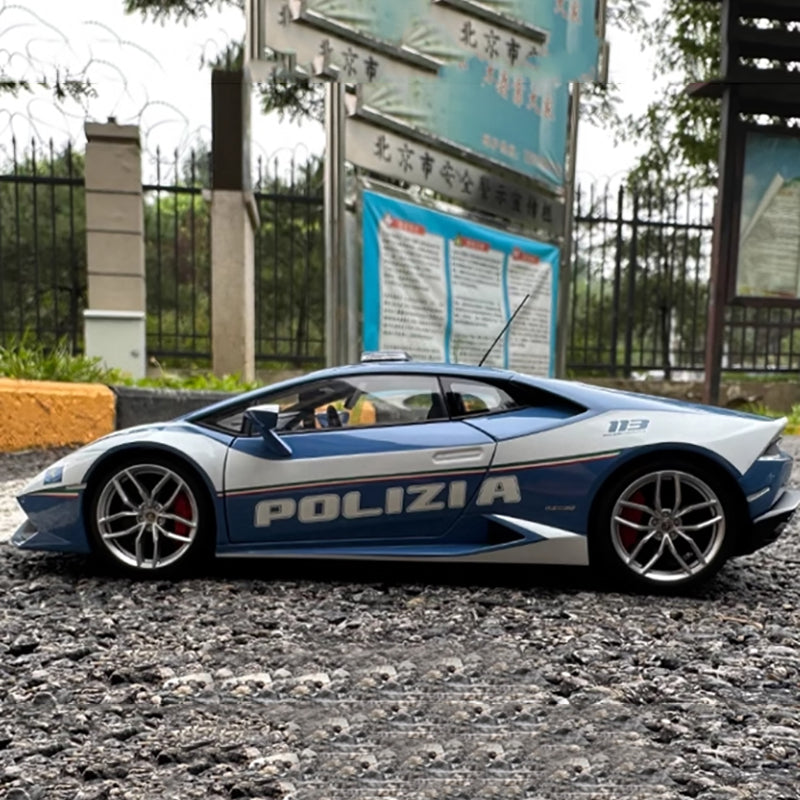 AUTOART 1/18 Huracan lp610 Police Car Model Car Model