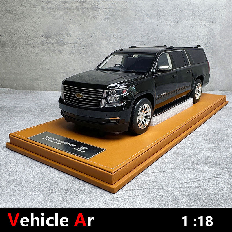 Chevrolet Suburban Black 2015 GOC&Vehicle Ar Co branded Resin Car Model 1:18