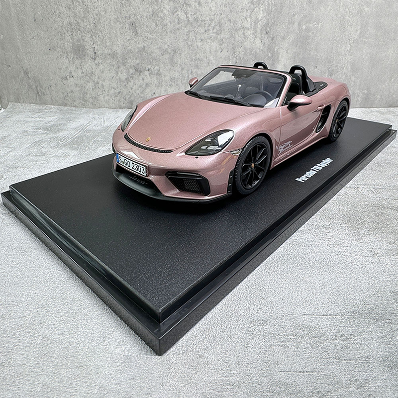 GT Spirit Porsche 718 SPYDER PORCHE Limited Edition Simulation Car Model Ice Plum Powder 1:18 Collection