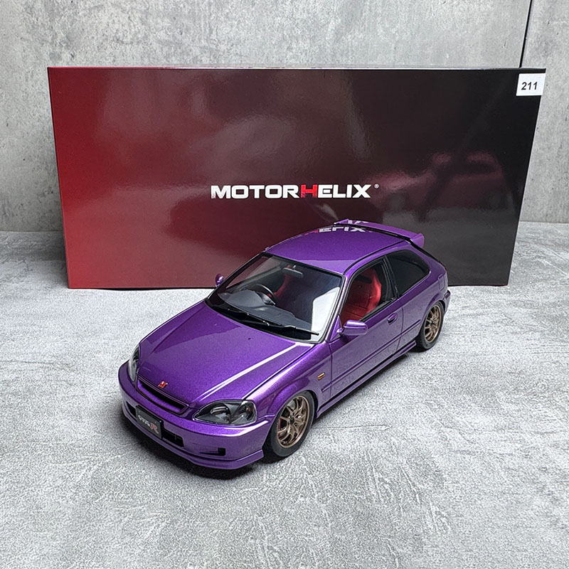 MH Civic TypeR EK9 Simulation Alloy Metal Car Model Collection 1 18