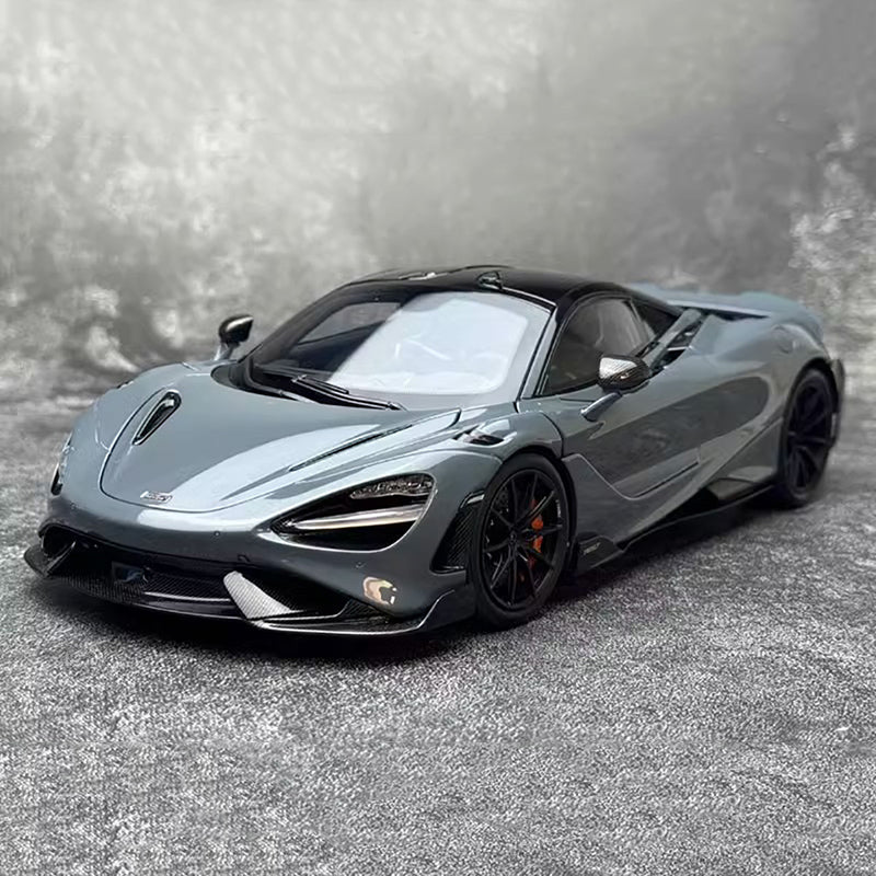 HPD McLaren 765LT sports car simulation 1:18 alloy car model collection