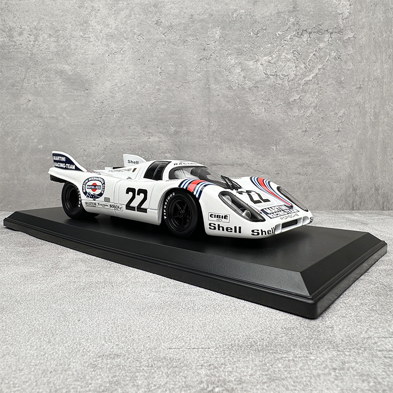 NOREV 1/18 Porsche 917K 1971 24H White # 22 Alloy Car Model Gift