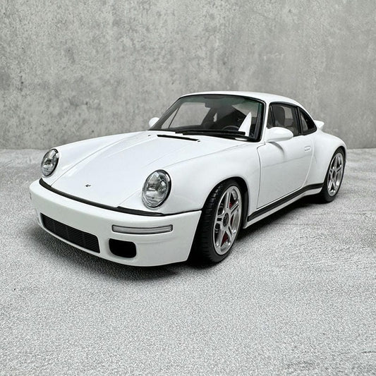 Almost Real Porsche 911 Ruf SCR Concept Car White 1:18 Alloy Car Model Collection