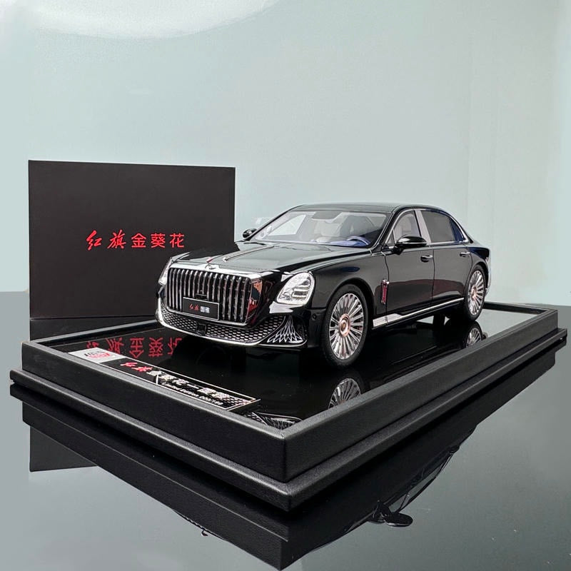 Hongqi Guoya Sedan 1/18 Resin Simulation Car Model Limited Edition Hardcover Edition