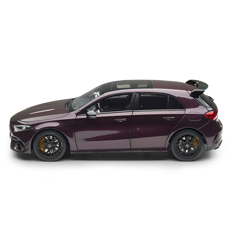 1/18 NZG OEM Mercedes Benz Original Packaging Alloy Fully Open Mercedes AMG A45 S Metal Purple Car Model