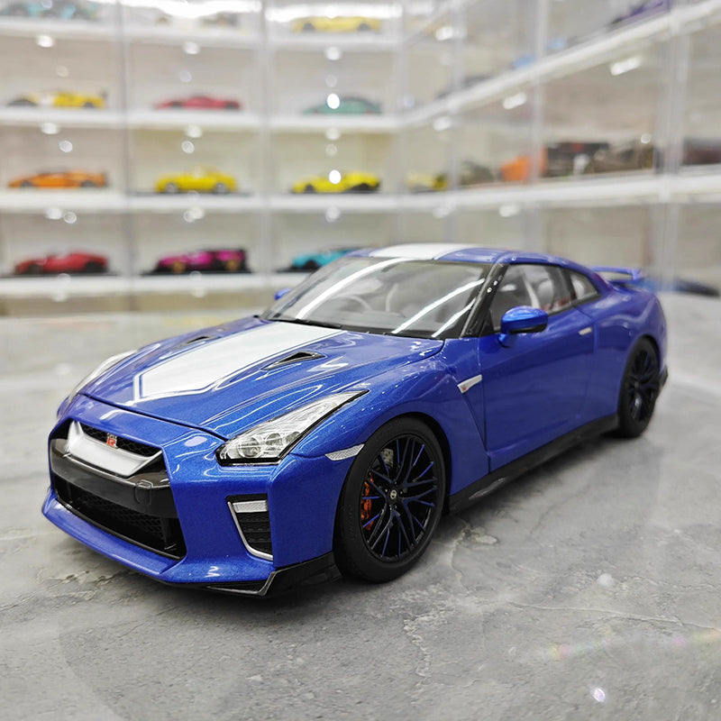 MH 1 18 Nissan GTR R35 Nissan 50th Anniversary Edition Simulation Alloy Car Model  Premium Collectible / Gifts