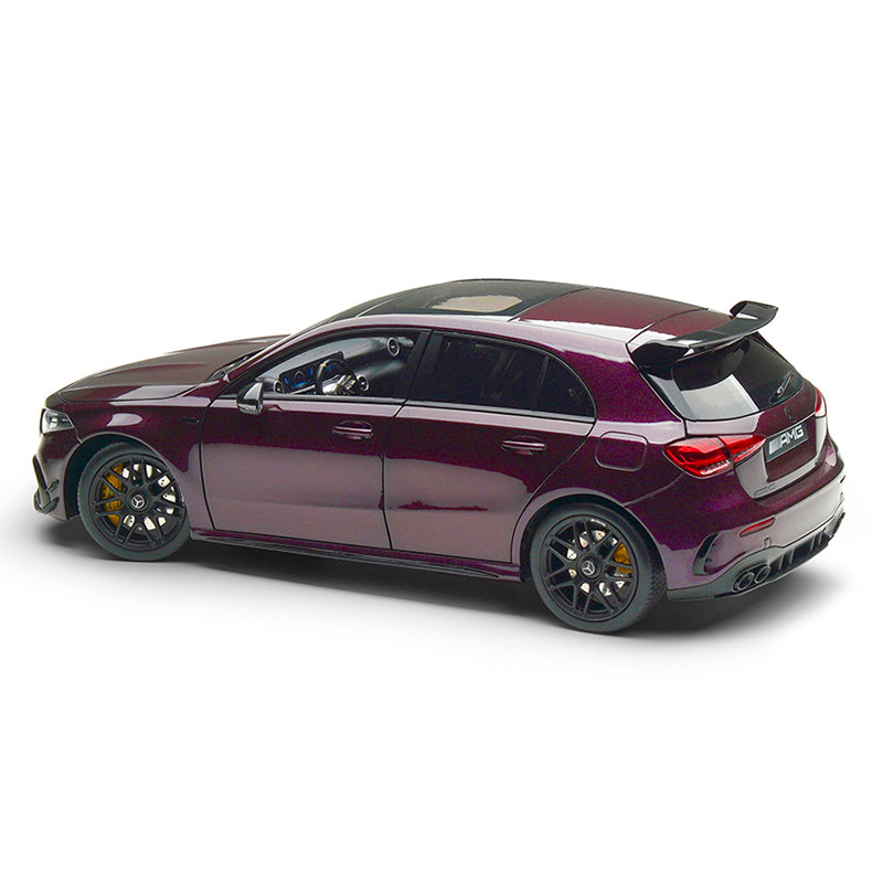 1/18 NZG OEM Mercedes Benz Original Packaging Alloy Fully Open Mercedes AMG A45 S Metal Purple Car Model