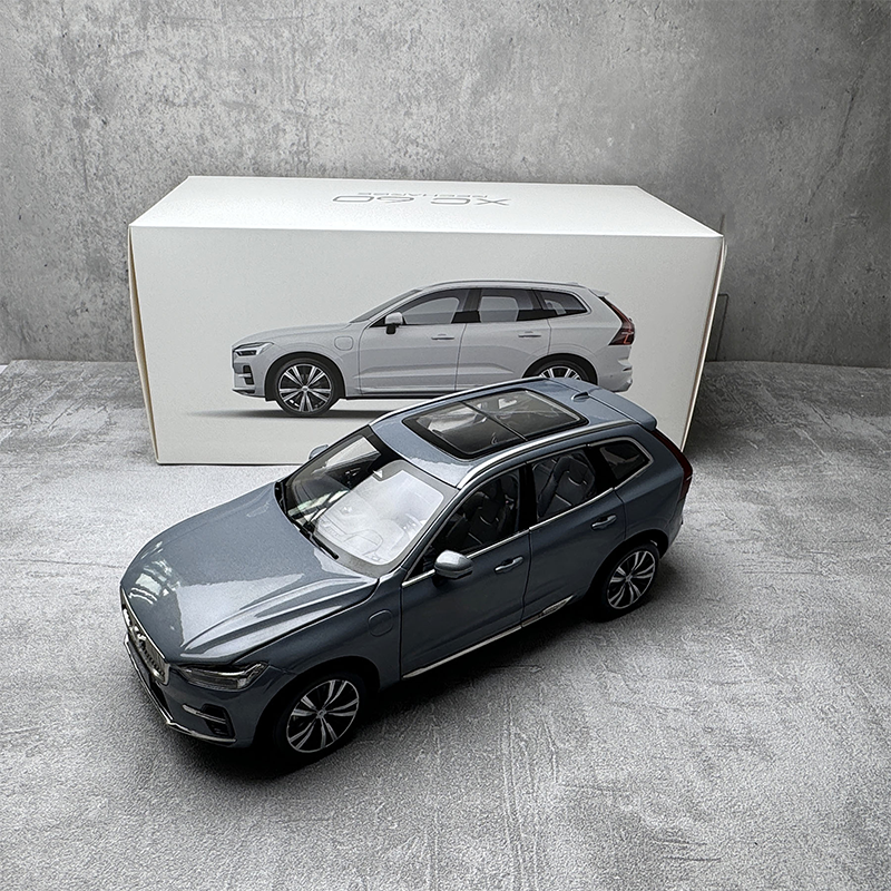 Original car model 2022 new Volvo XC60 1:18 alloy simulation car model collection gift