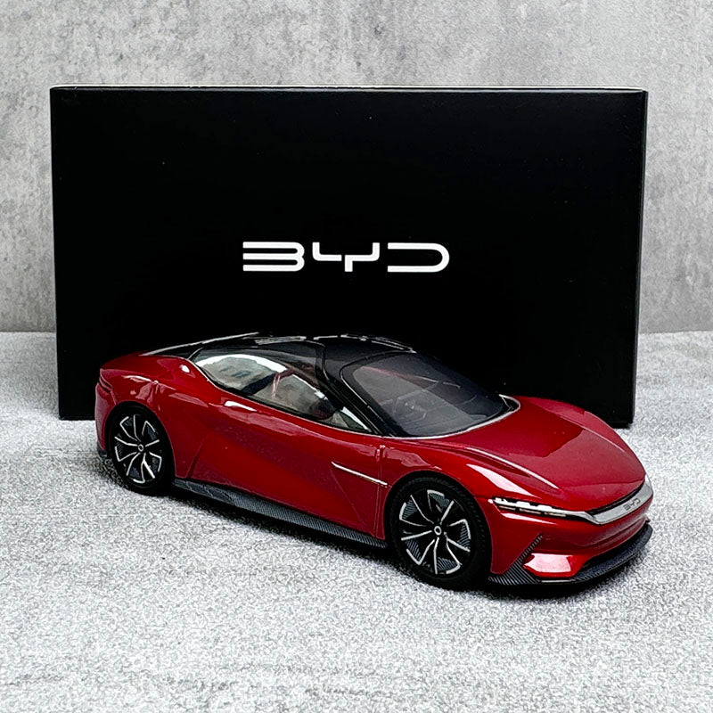 1: 43 BYD E-SEED GT Han GT Concept Car Red Alloy Simulation Car Model Collection Original Factory