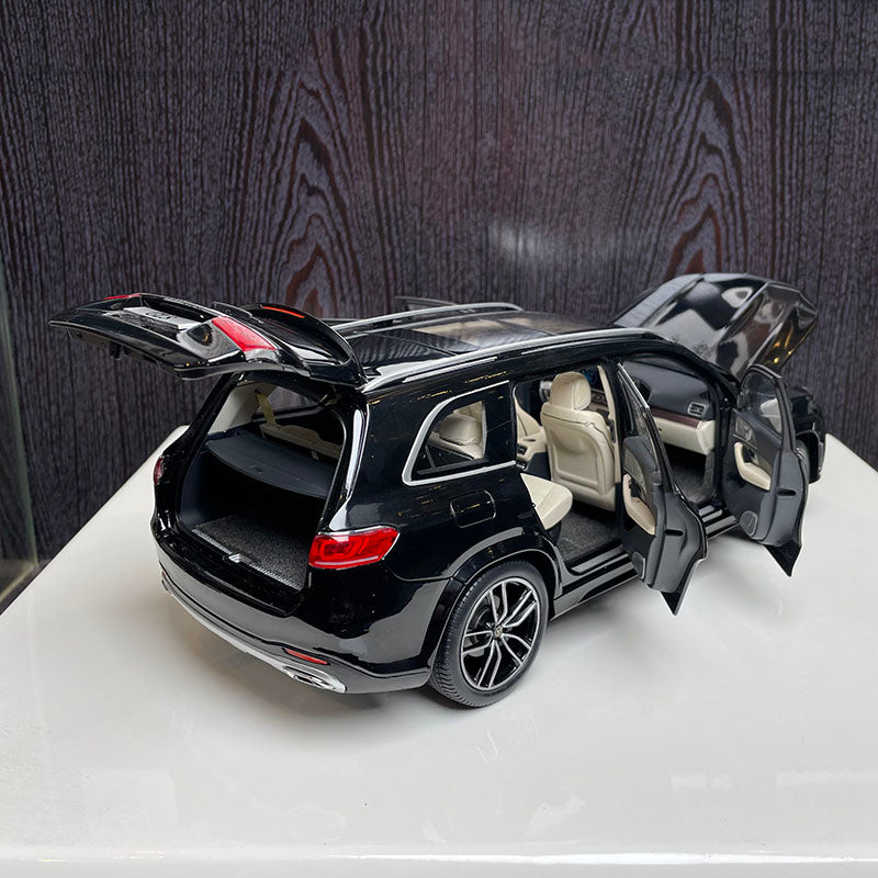 Mercedes Benz GLS AMG SUV X167 Black 1:18 Alloy Car Model Gift Collection Ornament