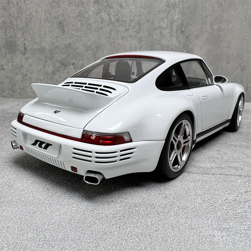 Almost Real Porsche 911 Ruf SCR Concept Car White 1:18 Alloy Car Model Collection