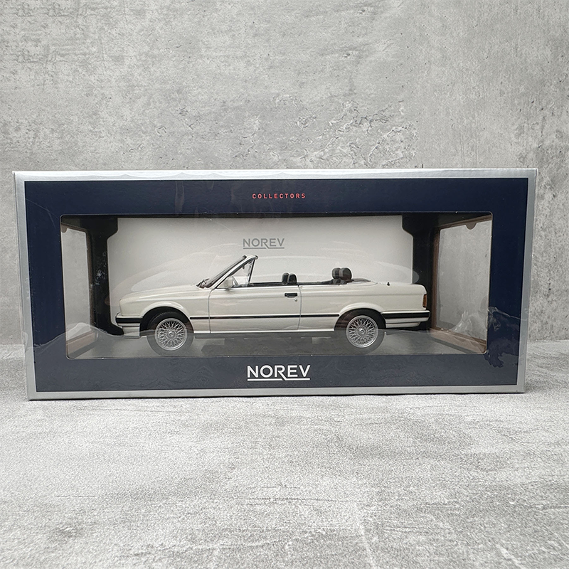 NOREV 1:18 BMW 325i Cabriolet 1991 White Car Model