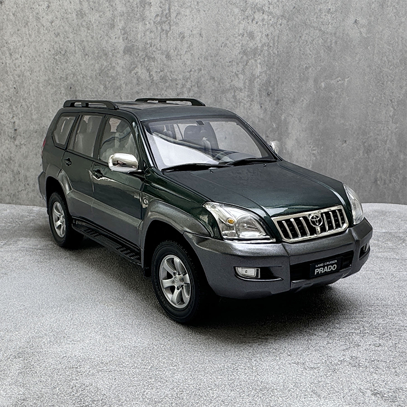 Original Toyota Bajao Prado car model 1:18 2008 off-road spare tire alloy car model