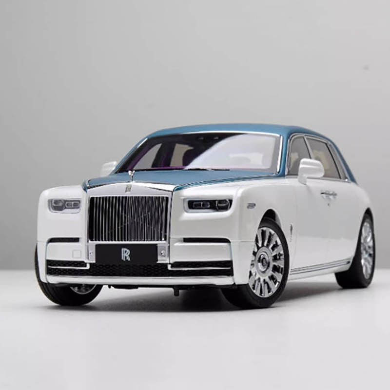 Original 1:18 limited edition Rolls-Royce Phantom eighth generation alloy fully open car model