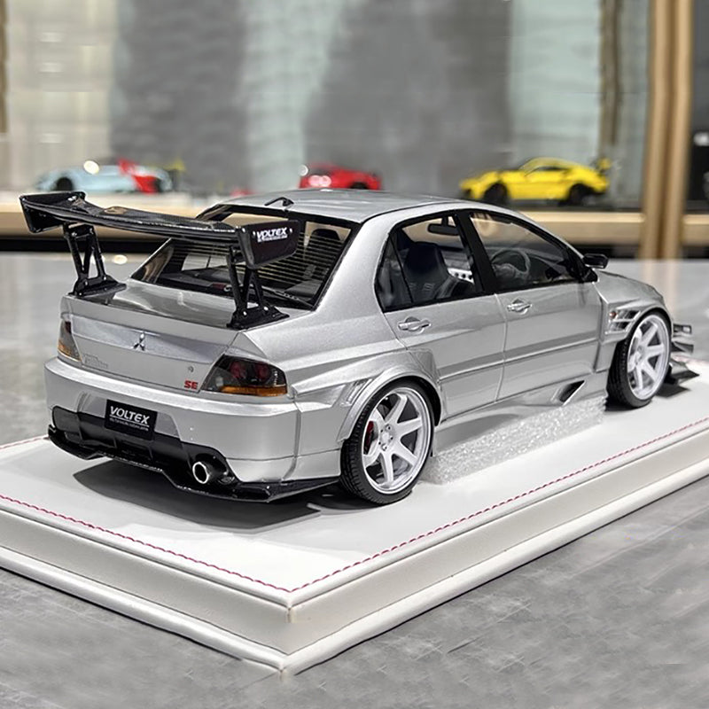 Mitsubishi 9th Super A Limited Edition 1:18 Mitsubishi evo9 Blue Alloy Simulation Car Model