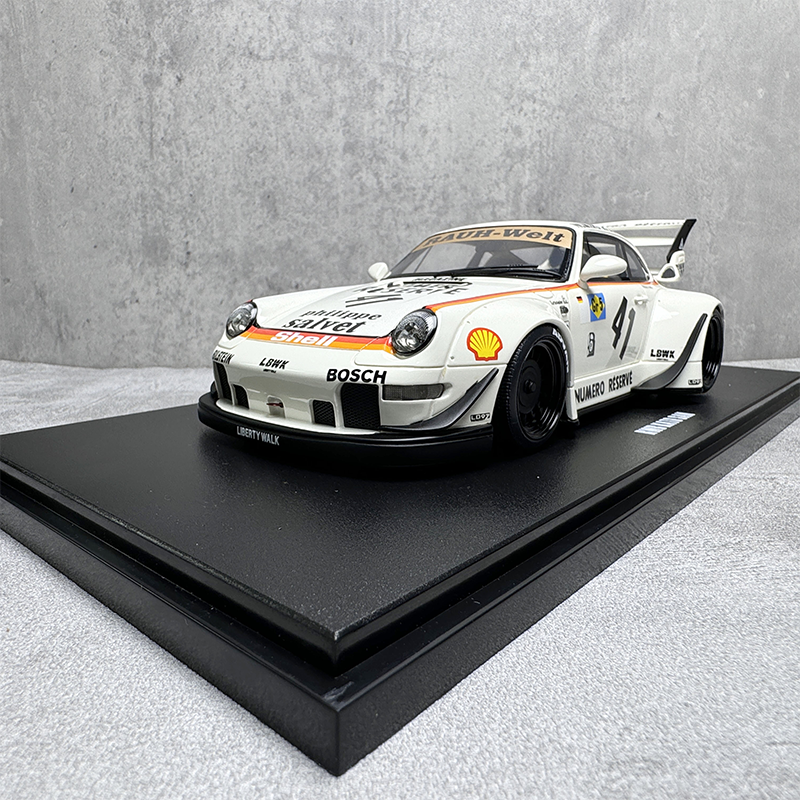 Porsche RWB BODY KIT sports car model white 1:18 resin car model GT451