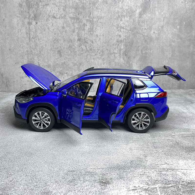 FAW Original Toyota Corolla Levin SUV 2022 Blue 1:18 Alloy Car Model