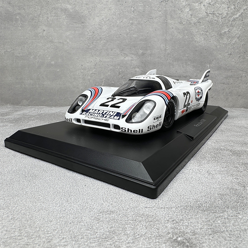 NOREV 1/18 Porsche 917K 1971 24H White # 22 Alloy Car Model Gift