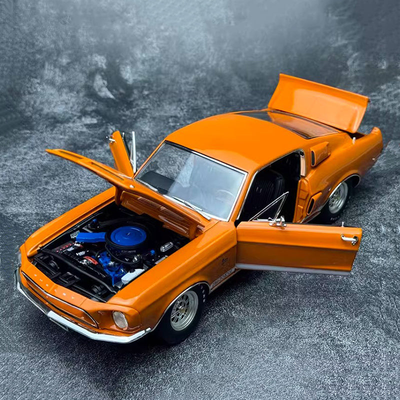 ACME 1:18 1968 Shelby GT500 KR Muscle Car Alloy Simulation Car Model Vintage Car Model Orange Premium Collectibles / Souvenirs / Gifts