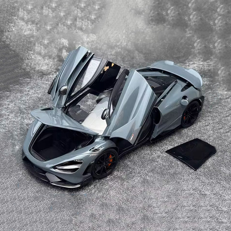 HPD McLaren 765LT sports car simulation 1:18 alloy car model collection