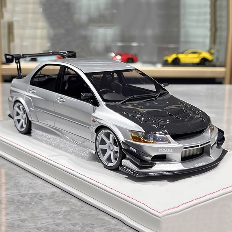 Mitsubishi 9th Super A Limited Edition 1:18 Mitsubishi evo9 Blue Alloy Simulation Car Model