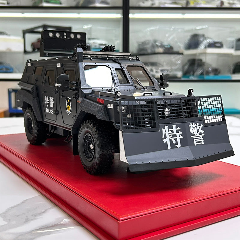 MB 1:18 Jilong Explosion proof Evacuation Vehicle Manual Resin Static Simulation Car Model Special Police