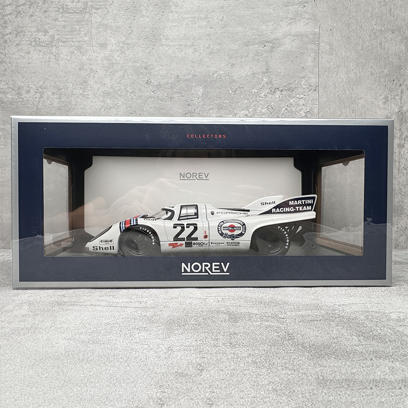 NOREV 1/18 Porsche 917K 1971 24H White # 22 Alloy Car Model Gift