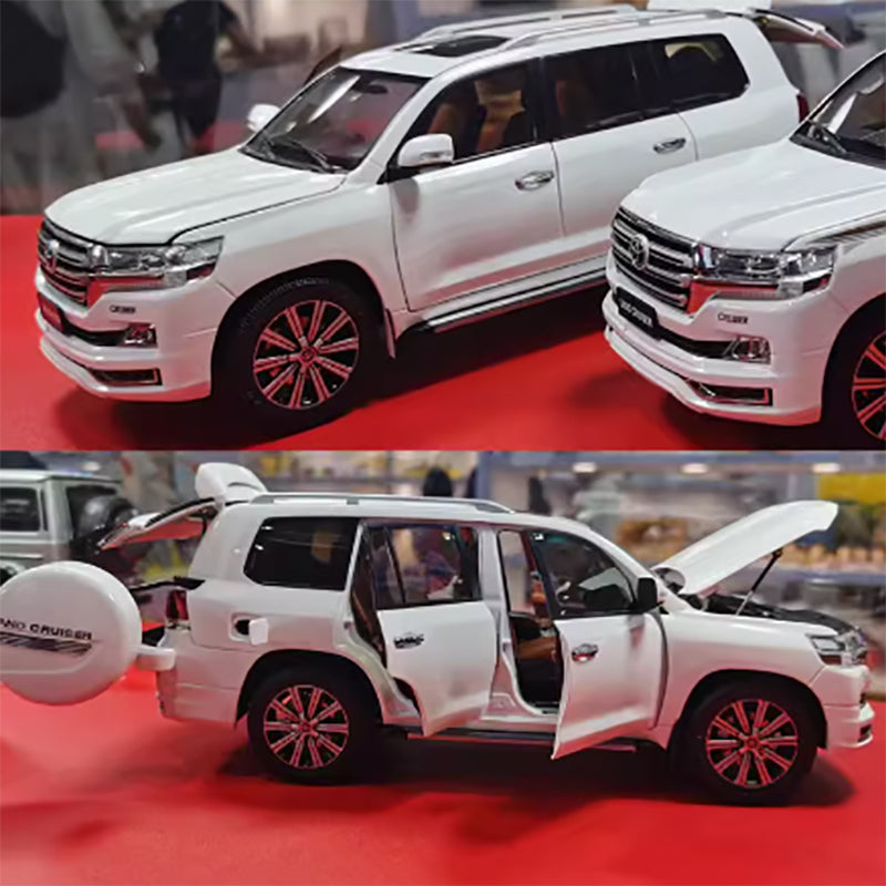 kengfei 1:18 Toyota Land Cruiser LC200 Land Cruiser with spare tire version alloy car model