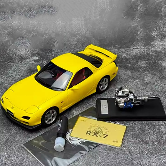 Polar Master Mazda RX7 Limited Edition Simulation Alloy Metal Car Model with Engine 1:18