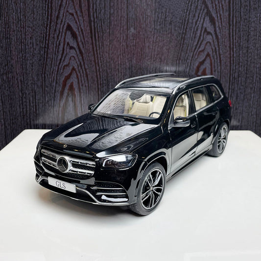 Mercedes Benz GLS AMG SUV X167 Black 1:18 Alloy Car Model Gift Collection Ornament